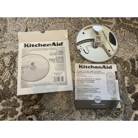 KitchenAid Food Processor Shredding & Slicing Discs Blades KFP740 KFP750 KFPW760 - Picture 6 of 8